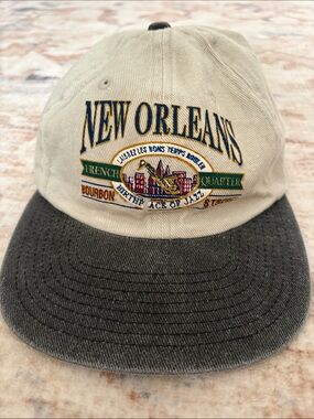 Vintage Bourbon Street French Quarter New Orleans Baseball Cap